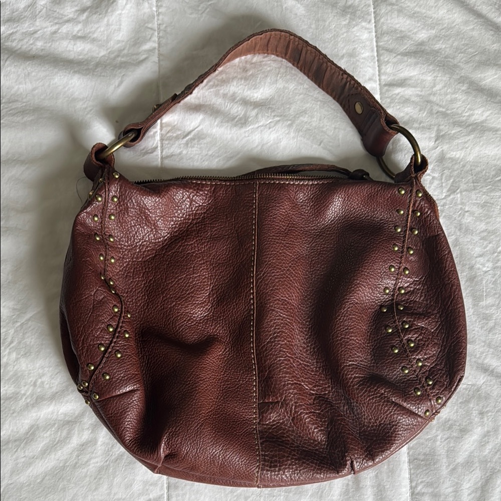 Lucky Brand Brown Leather Shoulder Bag